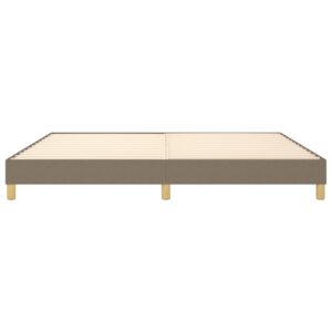 Πλαίσιο Κρεβατιού Boxspring Taupe 200x200 εκ. Υφασμάτινο