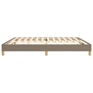 Πλαίσιο Κρεβατιού Boxspring Taupe 200x200 εκ. Υφασμάτινο