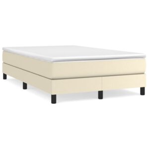 Πλαίσιο Κρεβατιού Boxspring Κρεμ 120x200 εκ. Συνθετικό Δέρμα