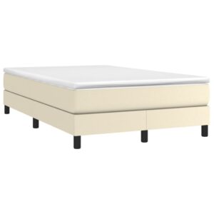 Πλαίσιο Κρεβατιού Boxspring Κρεμ 120x200 εκ. Συνθετικό Δέρμα