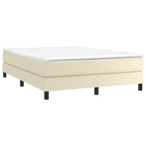 Πλαίσιο Κρεβατιού Boxspring Κρεμ 140x200 εκ. Συνθετικό Δέρμα