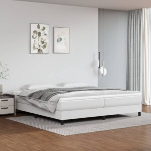 Πλαίσιο Κρεβατιού Boxspring Λευκό 200x200 εκ. Συνθετικό Δέρμα