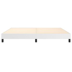 Πλαίσιο Κρεβατιού Boxspring Λευκό 200x200 εκ. Συνθετικό Δέρμα