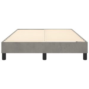 Πλαίσιο Κρεβατιού Boxspring Ανοιχτό Γκρι 120x200 εκ. Βελούδινο