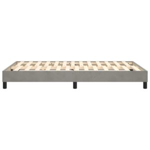 Πλαίσιο Κρεβατιού Boxspring Ανοιχτό Γκρι 120x200 εκ. Βελούδινο