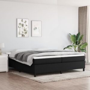 Πλαίσιο Κρεβατιού Boxspring Μαύρο 200x200 εκ. Υφασμάτινο