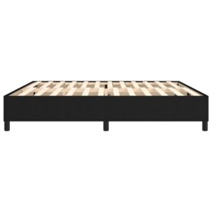 Πλαίσιο Κρεβατιού Boxspring Μαύρο 200x200 εκ. Υφασμάτινο