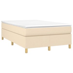 Πλαίσιο Κρεβατιού Boxspring Κρεμ 120x200 εκ. Υφασμάτινο