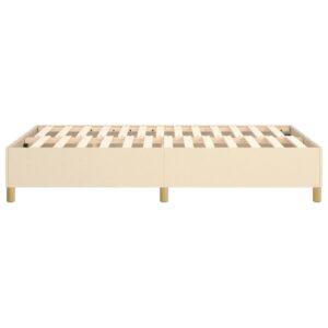 Πλαίσιο Κρεβατιού Boxspring Κρεμ 120x200 εκ. Υφασμάτινο