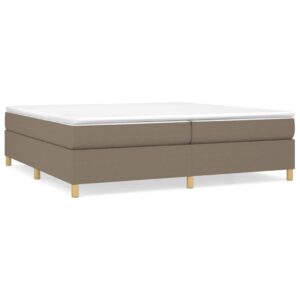 Πλαίσιο Κρεβατιού Boxspring Taupe 200x200 εκ. Υφασμάτινο