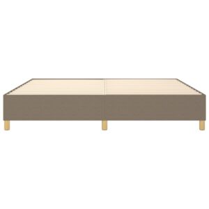 Πλαίσιο Κρεβατιού Boxspring Taupe 200x200 εκ. Υφασμάτινο