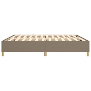 Πλαίσιο Κρεβατιού Boxspring Taupe 200x200 εκ. Υφασμάτινο