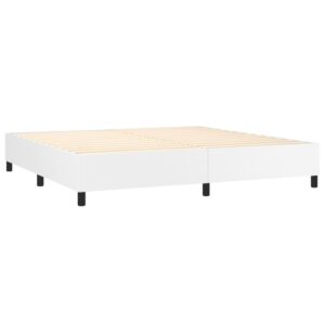 Πλαίσιο Κρεβατιού Boxspring Λευκό 200x200 εκ. Συνθετικό Δέρμα