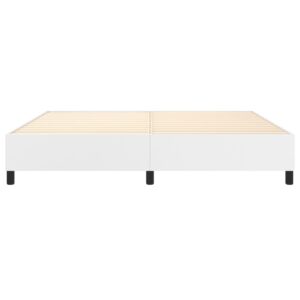 Πλαίσιο Κρεβατιού Boxspring Λευκό 200x200 εκ. Συνθετικό Δέρμα