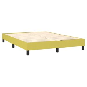 Κρεβάτι Boxspring με Στρώμα Πράσινο 140x200 εκ.Υφασμάτινο