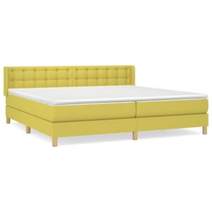 Κρεβάτι Boxspring με Στρώμα Πράσινο 160x200 εκ.Υφασμάτινο