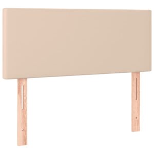 Κρεβάτι Boxspring με Στρώμα Καπουτσίνο 90x190εκ.από Συνθ. Δέρμα