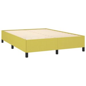 Κρεβάτι Boxspring με Στρώμα Πράσινο 140x200 εκ.Υφασμάτινο