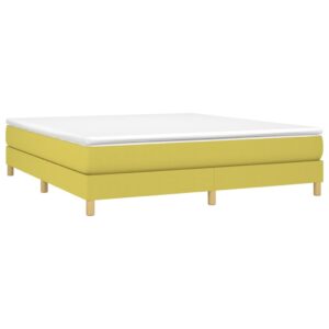 Κρεβάτι Boxspring με Στρώμα Πράσινο 160x200 εκ.Υφασμάτινο