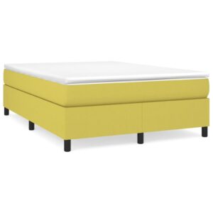 Κρεβάτι Boxspring με Στρώμα Πράσινο 140x200 εκ.Υφασμάτινο