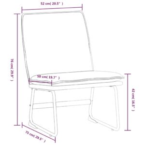 Πολυθρόνα Ανοιχτό Γκρι 52 x 75 x 76 εκ. Υφασμάτινη