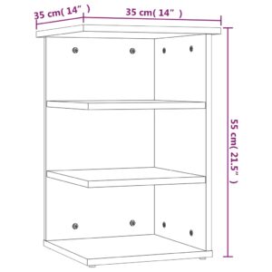 Βοηθητικό Ντουλάπι Καπνιστή Δρυς 35x35x55 εκ Επεξεργασμένο Ξύλο