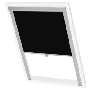 131299  Blackout Roller Blinds Black P06/406