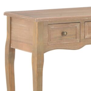 280047  Dressing Console Table with 3 Drawers Brown