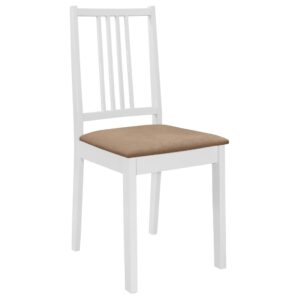 276409  5 Piece Dining Set MDF White (247625+247635)