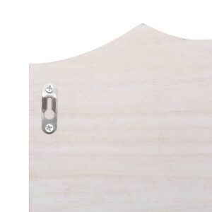 284231  Wall Mounted Coat Rack White 50x10x23 cm Wood