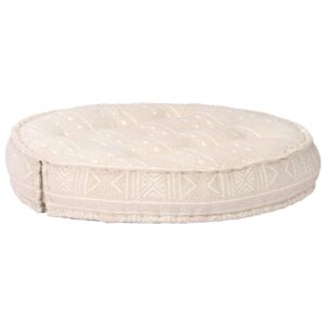 283789  Pouffe 100x20 cm Beige Fabric