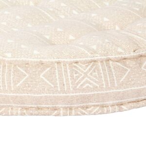 283789  Pouffe 100x20 cm Beige Fabric