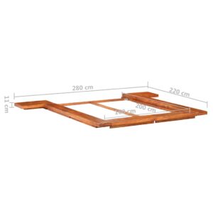 Πλαίσιο Κρεβατιού Futon Ιαπωνικό 160x200 εκ. Μασίφ Ξύλο Ακακίας