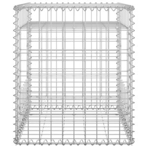 Συρματοκιβώτια Στύλοι 2 τεμ. 50 x 50 x 60 εκ. Σιδερένιοι