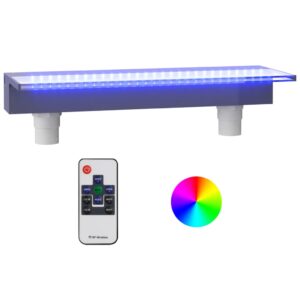 Σιντριβάνι Καταρράκτης Πισίνας με RGB LED 60 εκ. Ακρυλικό