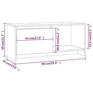 Έπιπλο Τηλεόρασης Γκρι Sonoma 90 x 35 x 40 εκ. από Μοριοσανίδα