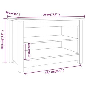 Παπουτσοθήκη Μαύρη 70 x 38 x 45