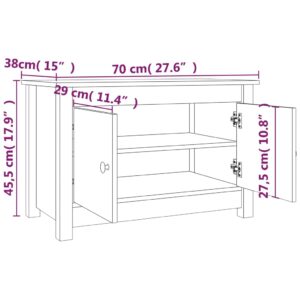 Παπουτσοθήκη Γκρι 70x38x45