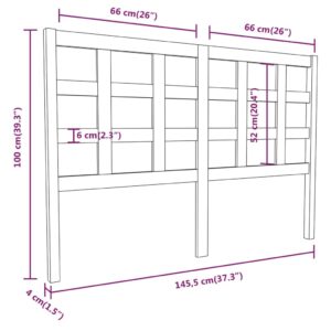 5x4x100 εκ. από Μασίφ Ξύλο Πεύκου