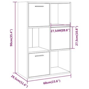 Ντουλάπι Αποθήκευσης Γκρι Sonoma 60 x 29