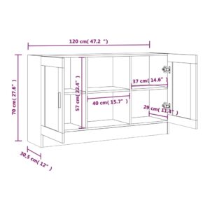 Βιτρίνα Γκρι Sonoma 120x30