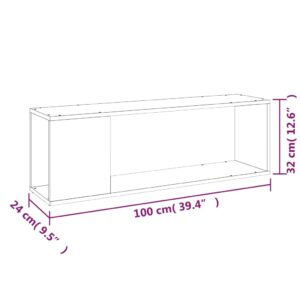 Έπιπλο Τηλεόρασης Γκρι Sonoma 100x24x32 εκ. Επεξεργασμένο Ξύλο