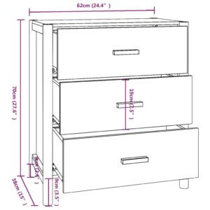 Ντουλάπι Λευκό 62 x 38 x 70 εκ. από Επεξεργασμένο Ξύλο