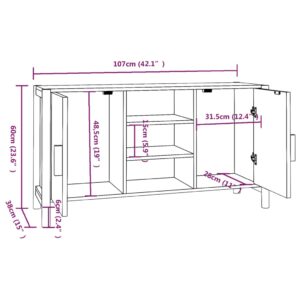 Ντουλάπι 107 x 38 x 60 εκ. από Επεξεργασμένο Ξύλο