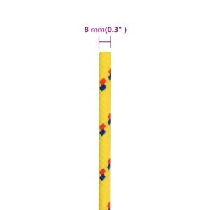 Σχοινί Ναυτιλίας Κίτρινο 8 χιλ. 25 μ. από Πολυπροπυλένιο