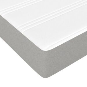 Στρώμα με Pocket Springs Ανοιχτό Γκρι 120x200x20 εκ. Υφασμάτινο