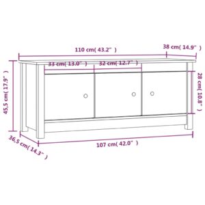 Παπουτσοθήκη Λευκή 110 x 38 x 45