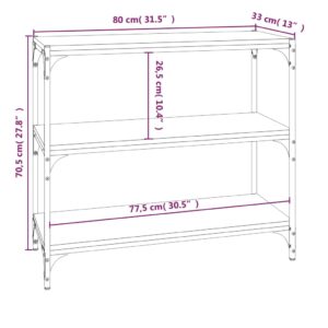 Βιβλιοθήκη Καπνιστή Δρυς 80 x 33 x 70