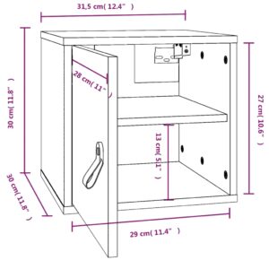 Ντουλάπια Τοίχου 2 τεμ. Λευκά 80x30x30 εκ. Μασίφ Ξύλο Πεύκου