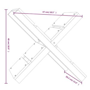 5 x 48 εκ. από Μασίφ Ξύλο Πεύκου